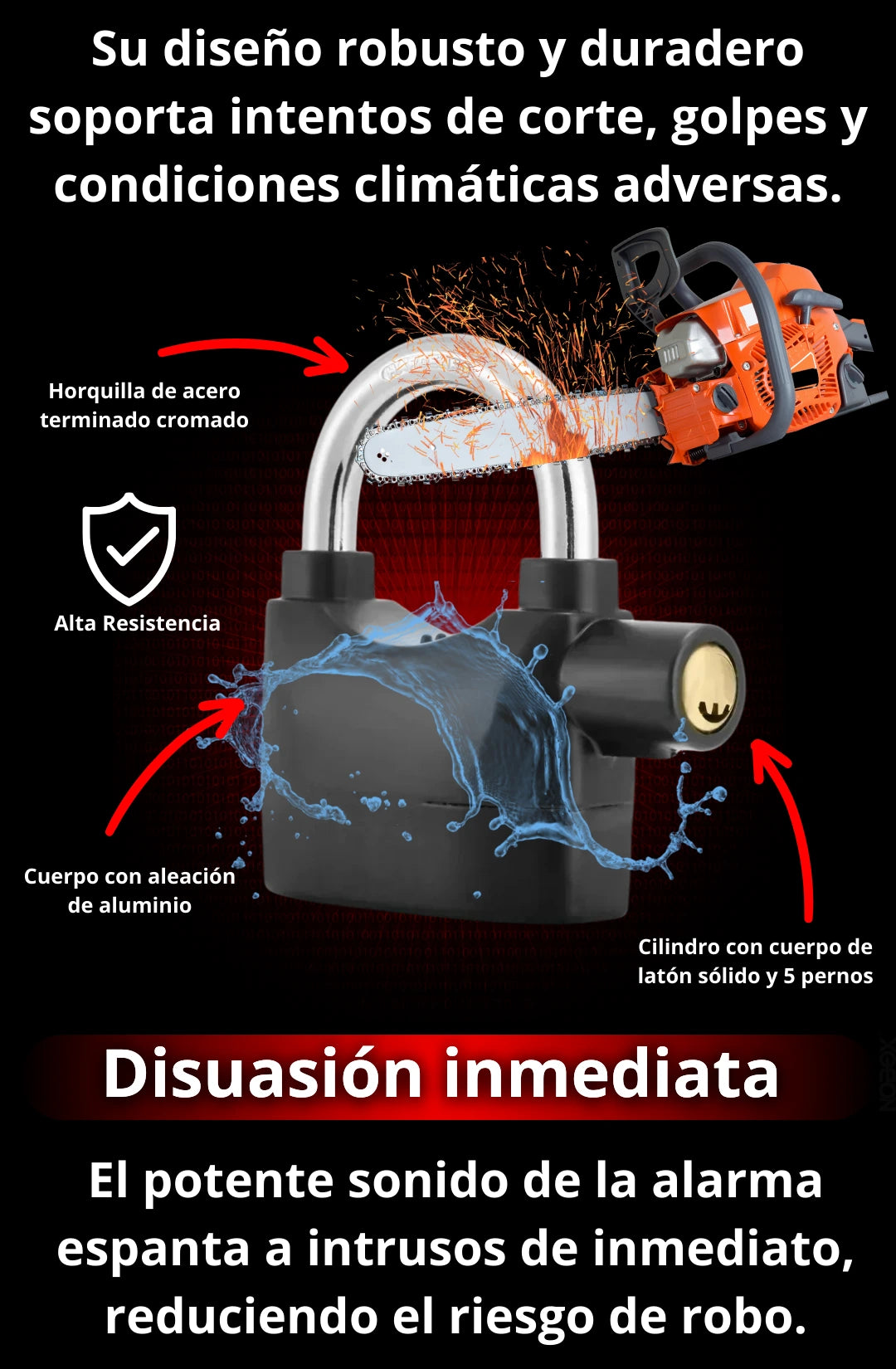 Alarmax® Candado con alarma 🔐