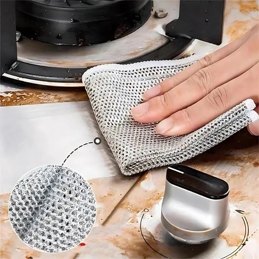 Fregamax® Combo de 5 paños metalicos 🧼