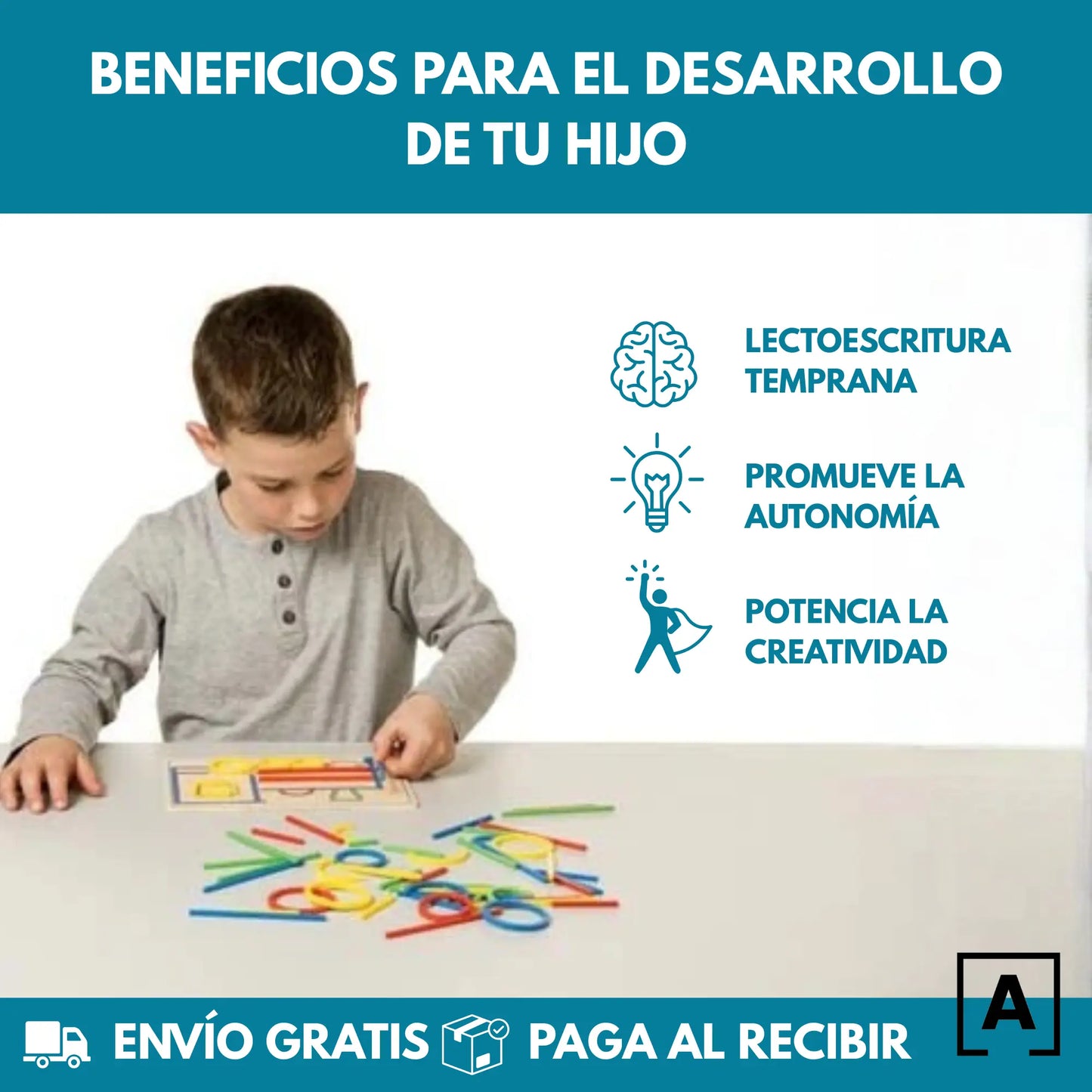 Puzzle Creativo de Figuras® Juego Educativo de aprendizaje