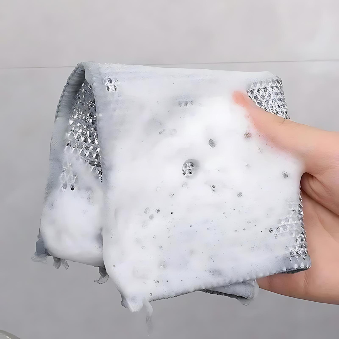 Fregamax® Combo de 5 paños metalicos 🧼