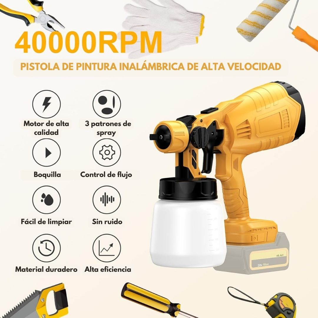 PintaFácil® Pistola para Pintar Eléctrica