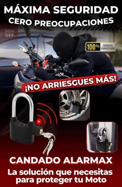 Alarmax® Candado con alarma 🔐
